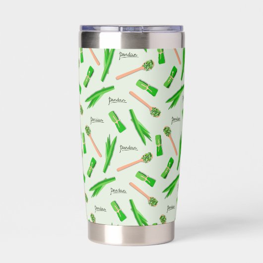 Personalized Pandan Leaf  保温保冷タンブラー (背面)