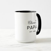 Personalized Papa Combo Mug Custom Text Gift Desig マグカップ (正面右)