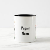 Personalized Papa Elf Mug – Custom Christmas Gift  ツートーンマグカップ (中央)