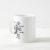 Personalized Papa mug, Custom Fathers Day mug コーヒーマグカップ (正面左)