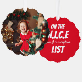 Personalized Paper Christmas Ornament  オーナメントカード