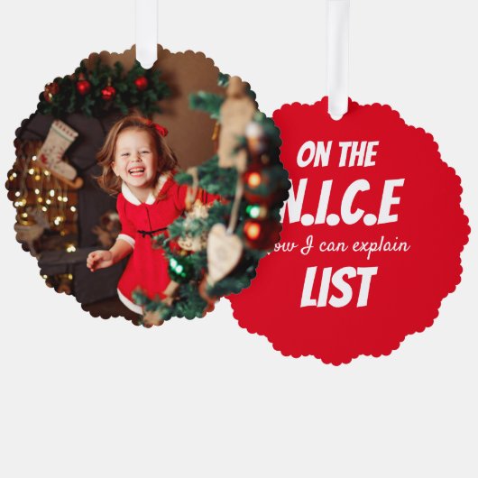 Personalized Paper Christmas Ornament  オーナメントカード (正面/裏面)