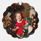 Personalized Paper Christmas Ornament  オーナメントカード (正面)