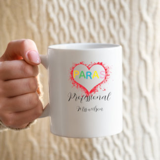 Personalized paraprofessional educator teacher コーヒーマグカップ