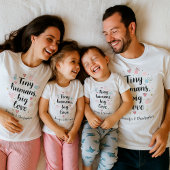 Personalized Parent Gift Tiny Humans Big Love Tシャツ