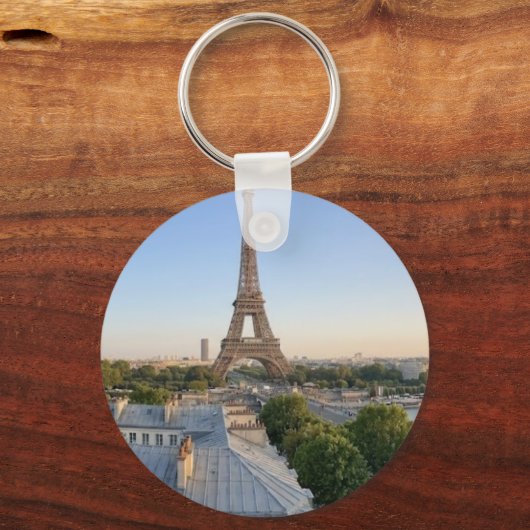 Personalized Paris City Skyline Souvenir  キーホルダー (正面)