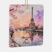 Personalized Paris Couple’s Keepsake セラミックオーナメント (右)