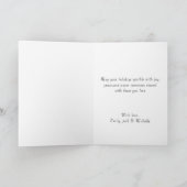 Personalized Parrot with Santa Hat Christmas       シーズンカード (内部)