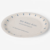 Personalized Passover Seder Plate with Family Name ペーパープレート (アングル)