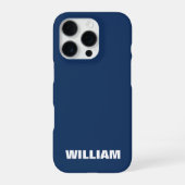 Personalized Pastel Blue iPhone Case with Custom iPhoneケース (裏面)