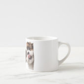 Personalized Pastel Brown Dog Photo Espresso Mug エスプレッソカップ (右)