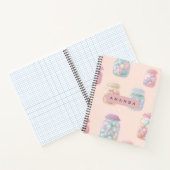 Personalized Pastel Candy Jar Pattern ノートブック (内部)