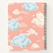 Personalized Pastel Cloud Dreamscape  ノートブック (裏面)