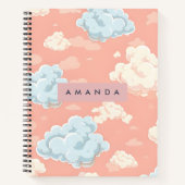 Personalized Pastel Cloud Dreamscape  ノートブック (正面)