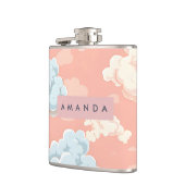 Personalized Pastel Cloud Dreamscape  フラスク (左)
