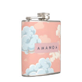 Personalized Pastel Cloud Dreamscape  フラスク (右)