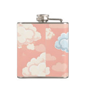 Personalized Pastel Cloud Dreamscape  フラスク (裏面)
