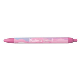 Personalized Pastel Cloud Pen | Add Your Business  黒ボールペン
