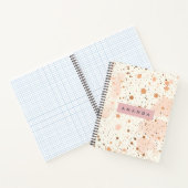 Personalized Pastel Confetti Dot Style ノートブック (内部)
