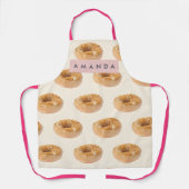 Personalized Pastel Donut Sprinkle Pattern エプロン (正面)