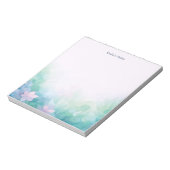 Personalized Pastel Floral Notepad ノートパッド (回転)