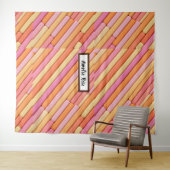 Personalized Pastel Geometric Tapestry – Modern  タペストリー (インサイチュ(横))