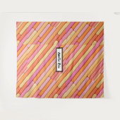 Personalized Pastel Geometric Tapestry – Modern  タペストリー (正面(横))