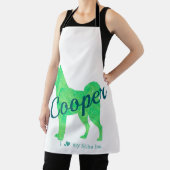Personalized Pastel Green Color Shiba Inu Dog 柴犬 エプロン (インサイチュ)