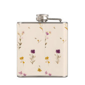 Personalized Pastel Meadow Blooms フラスク (裏面)