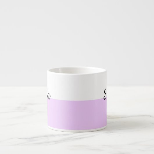 Personalized Pastel Name Mug Custom Coffe Cup gift エスプレッソカップ (正面)