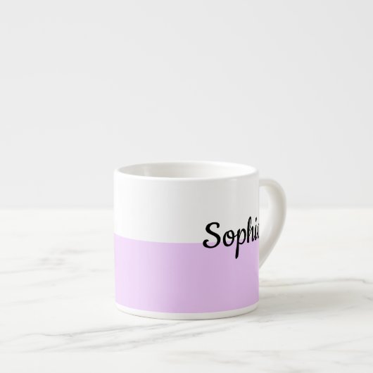 Personalized Pastel Name Mug Custom Coffe Cup gift エスプレッソカップ (正面右)