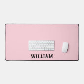 Personalized Pastel Pink iPhone Case with Custom デスクマット (キーボード&マウス)