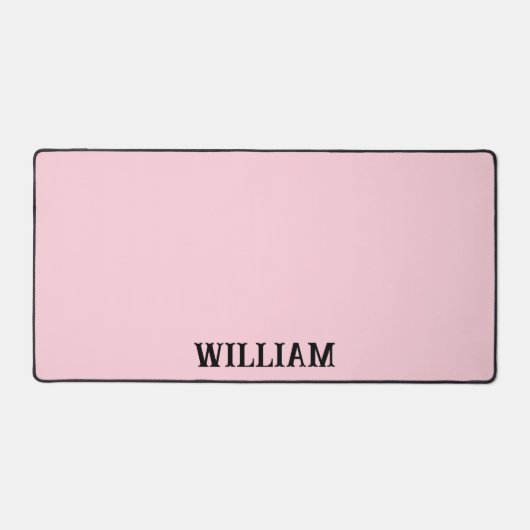 Personalized Pastel Pink iPhone Case with Custom デスクマット (正面)