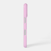 Personalized Pastel Pink Polka Dot Phone Case iPhone 16ケース (右側面)