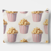 Personalized Pastel Pink Popcorn Bucket アクセサリーポーチ (裏面)