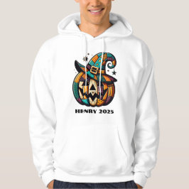 Personalized Patchwork Pumpk Halloween  パーカ