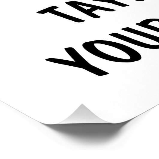 Personalized Patriotic American Flag  ポスター (コーナー)