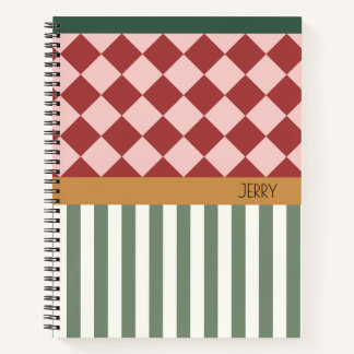 Personalized Pattern Notebook with Name ノートブック