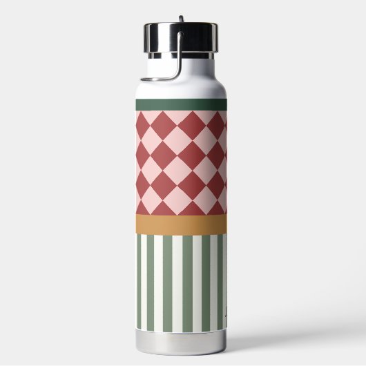 Personalized Pattern Water Bottle with Name ウォーターボトル (右面)