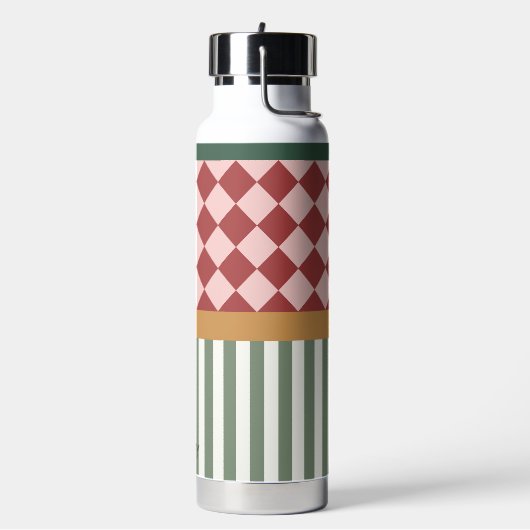 Personalized Pattern Water Bottle with Name ウォーターボトル (左面)