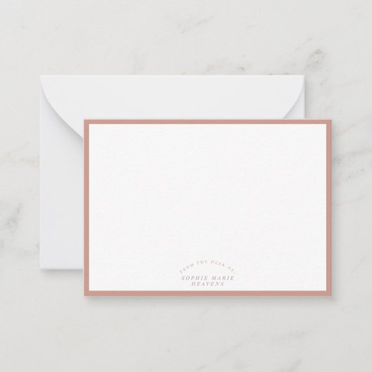 Personalized Patterned Note Card Set | Custom Name ノートカード (正面)