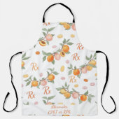 Personalized Peach & Apricot Pharmacy エプロン (正面)