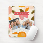 Personalized Peach Pattern Cute Retro Summer マウスパッド (マウス)