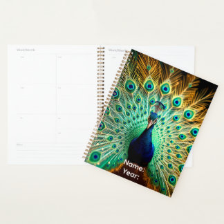 Personalized Peacock Frequencies Planner プランナー手帳