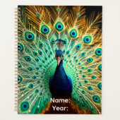 Personalized Peacock Frequencies Planner プランナー手帳 (正面)