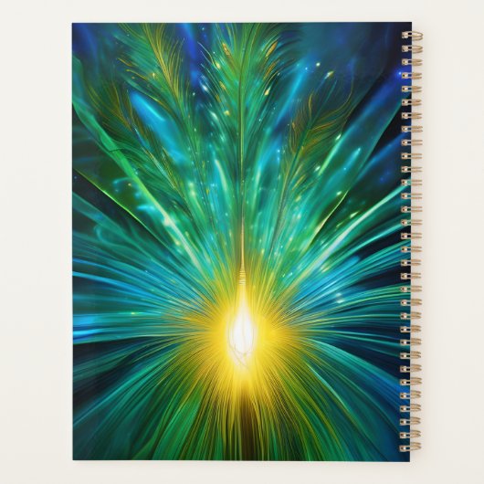 Personalized Peacock Frequencies Planner  プランナー手帳 (裏面)