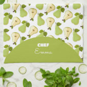 Personalized Pears pattern キッチンタオル (折り畳み)