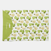 Personalized Pears pattern キッチンタオル (横)