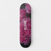 Personalized Peony Floral (for Teen Girls) スケートボード (正面)