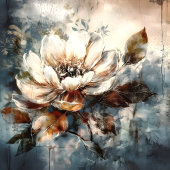 Personalized Peony Watercolor Bloom Art トートバッグ